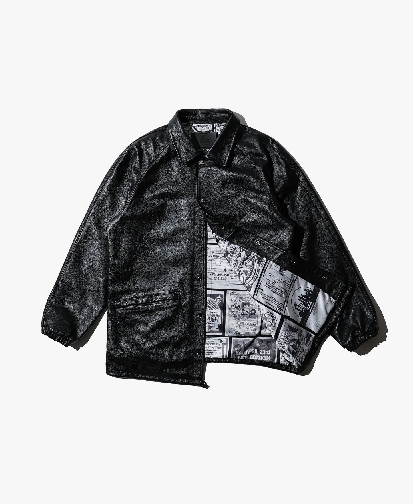 Raglan Leather Coach Jacket