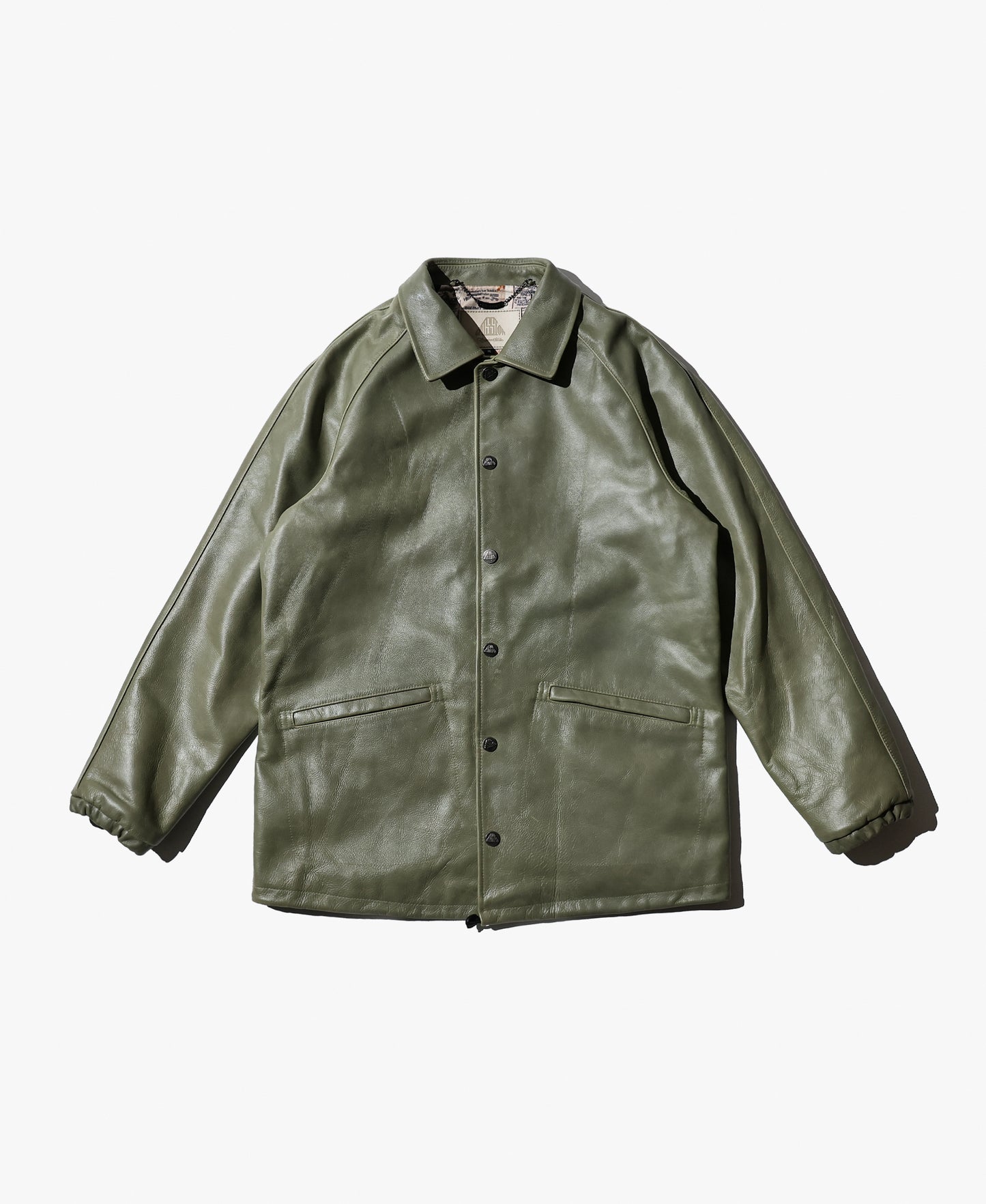 Raglan Leather Coach Jacket