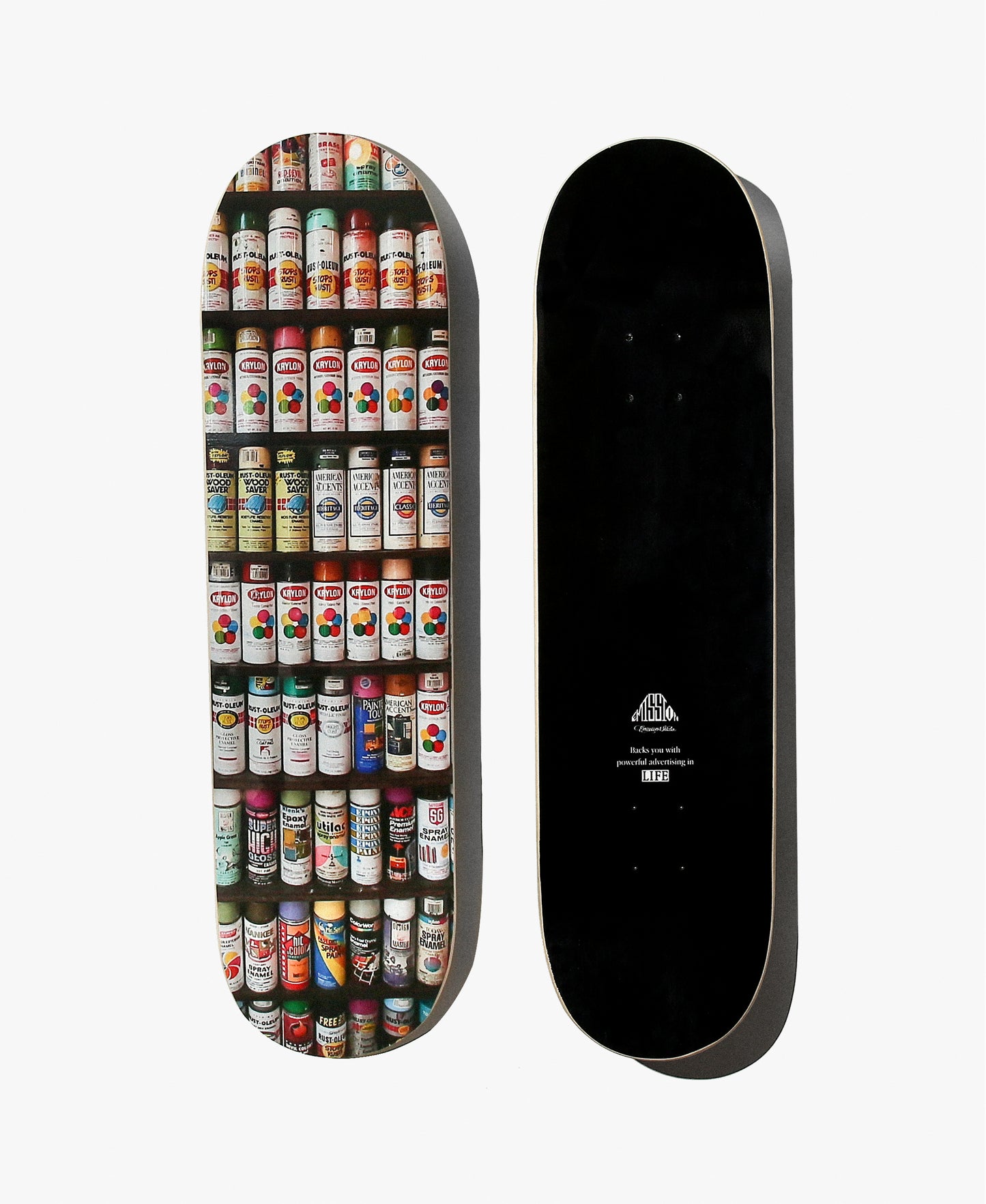 EMISSION SPRAY CAN SKATEBOARD
