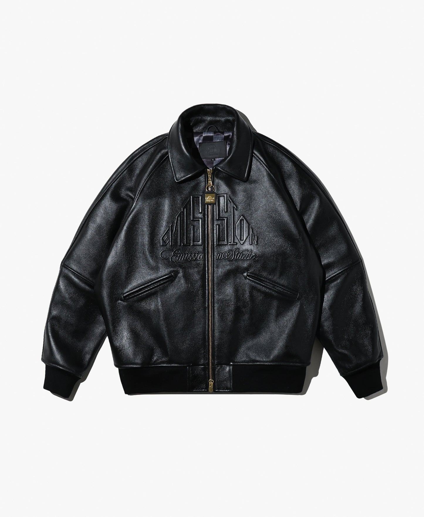 EMISSION Leather Jacket【Black】