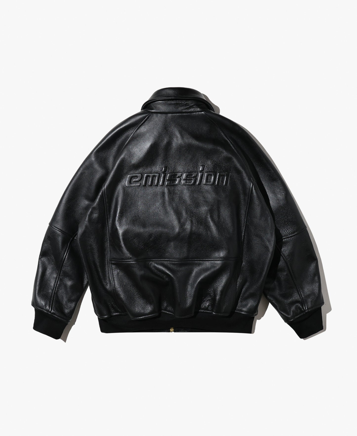EMISSION Leather Jacket【Black】
