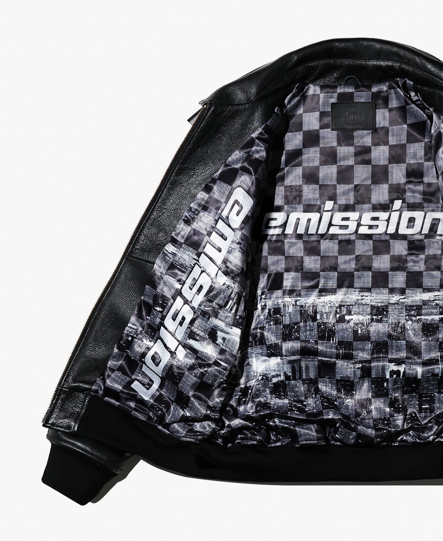 EMISSION Leather Jacket【Black】