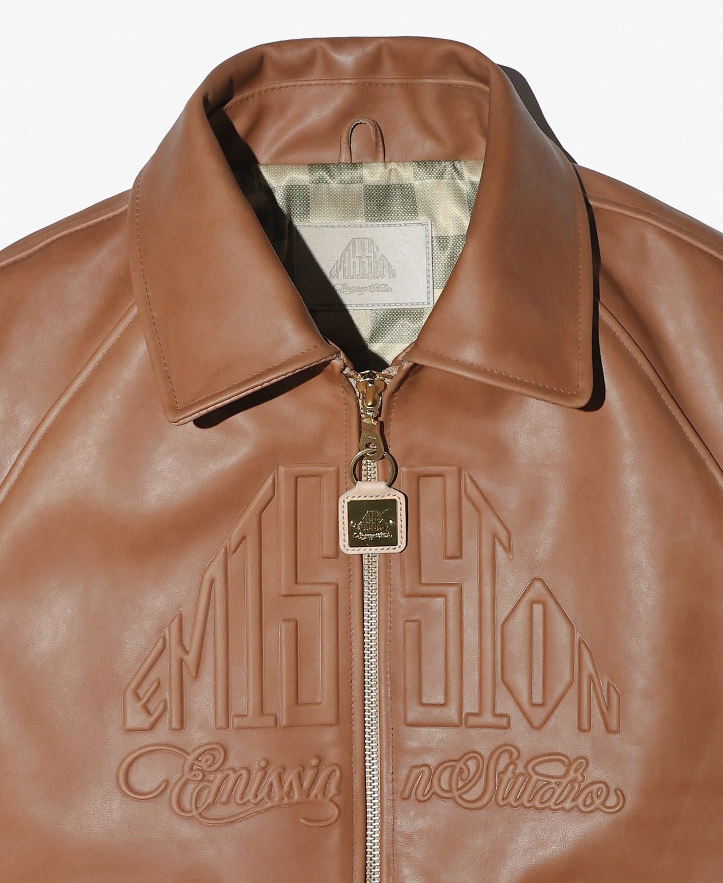 EMISSION Leather Jacket【Brown】