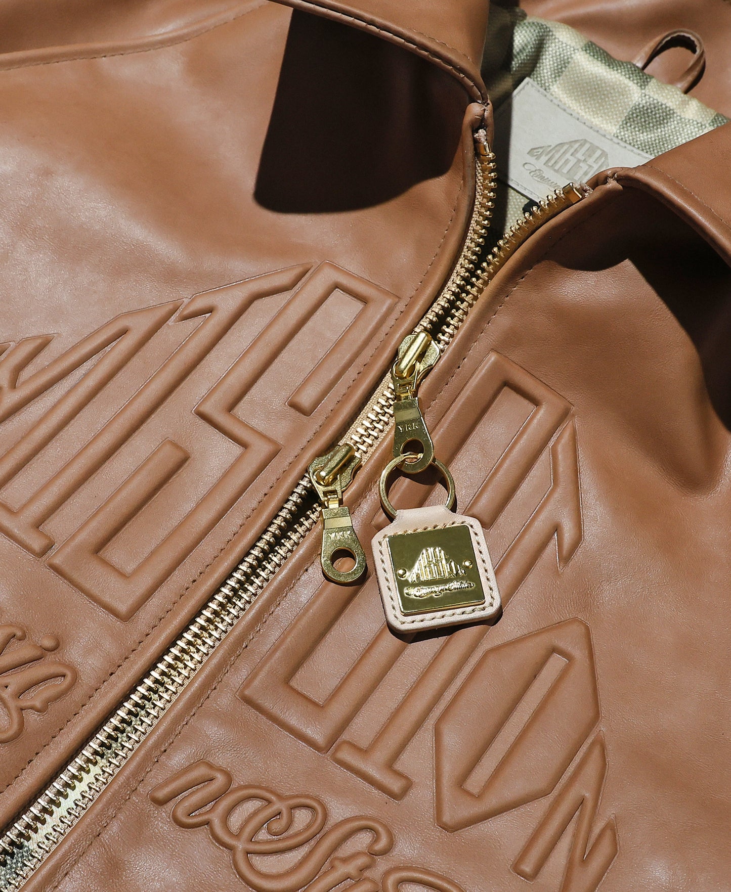 EMISSION Leather Jacket【Brown】