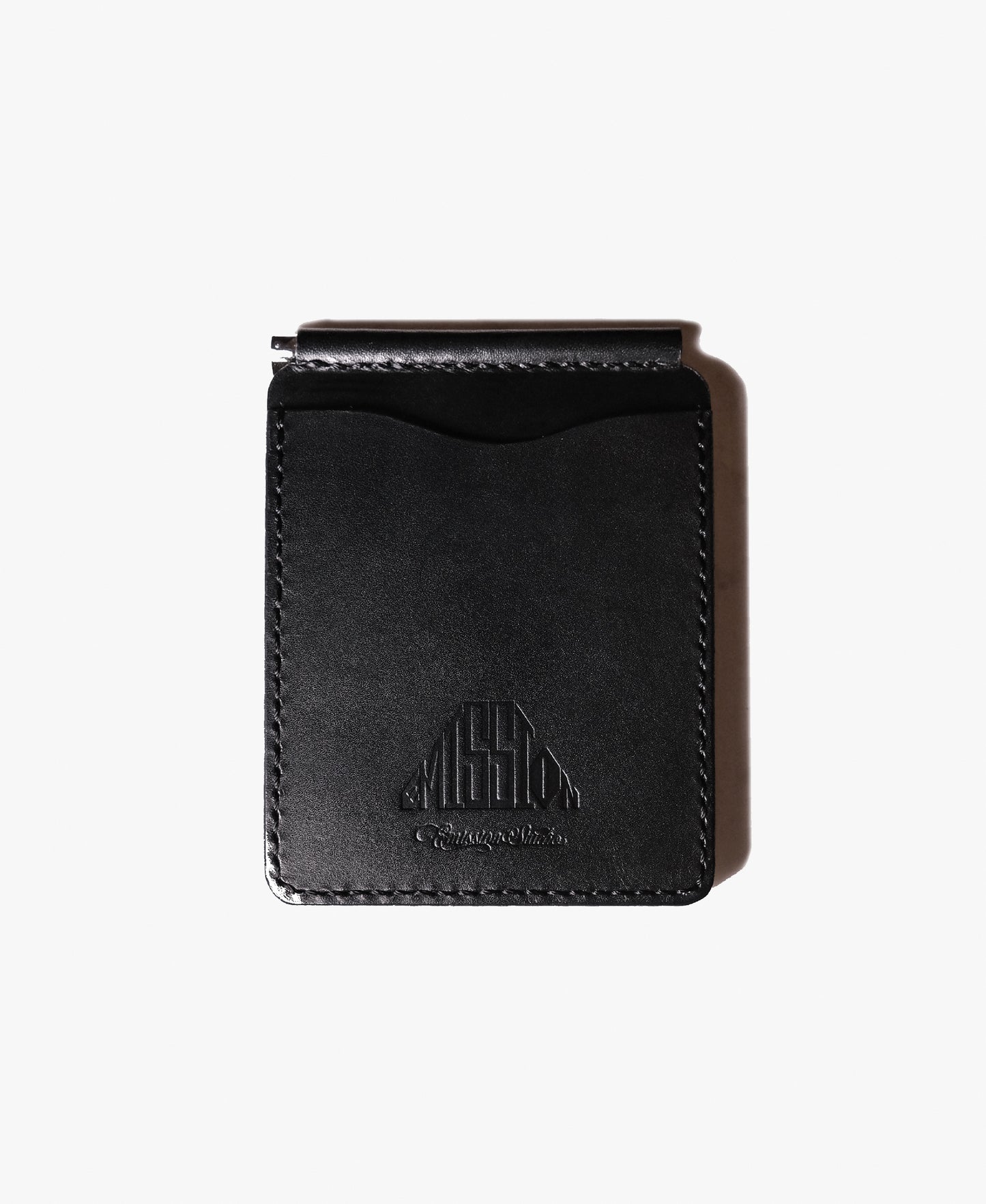 EMISSION LEATHER MONEY CLIP
