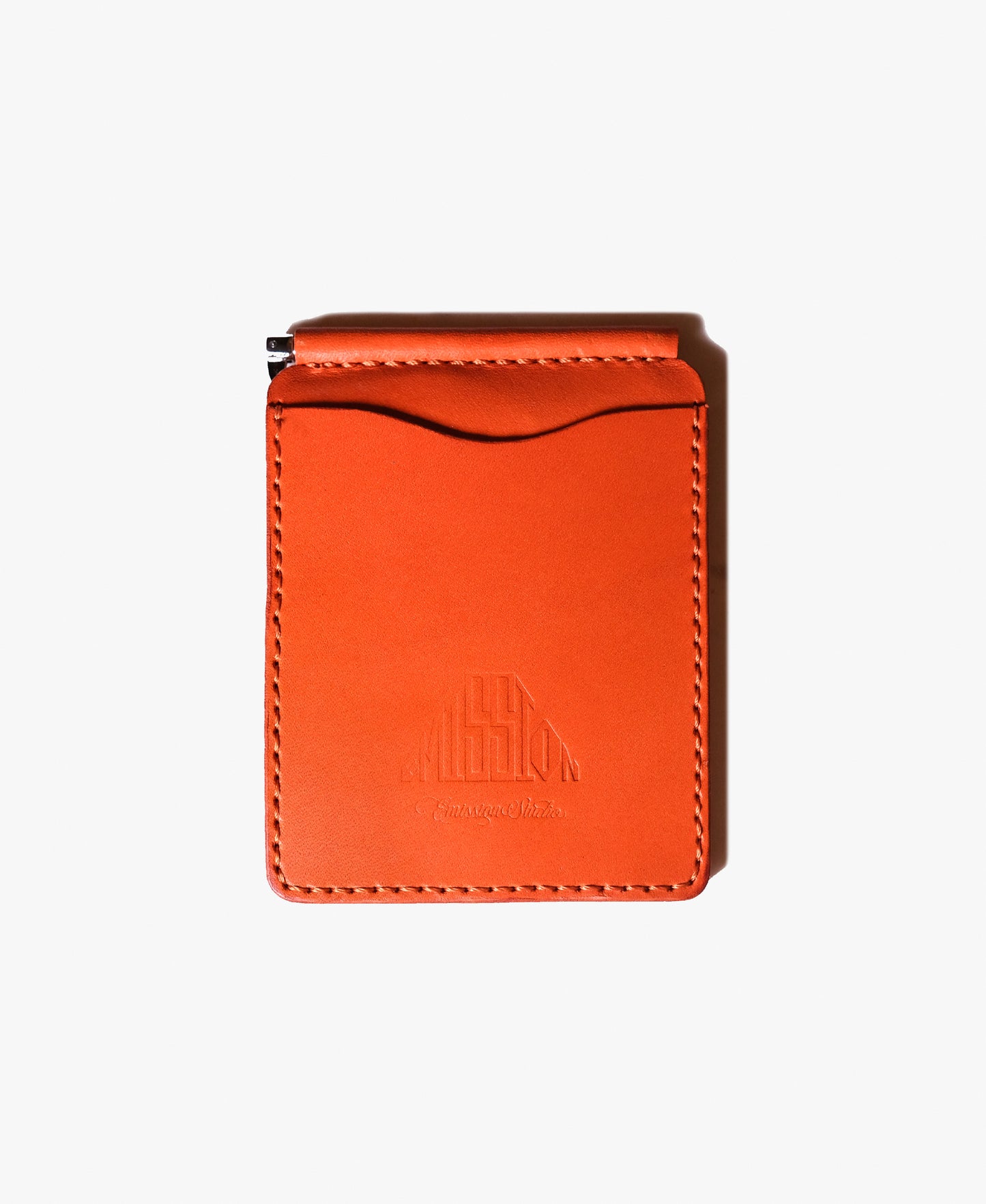 EMISSION LEATHER MONEY CLIP