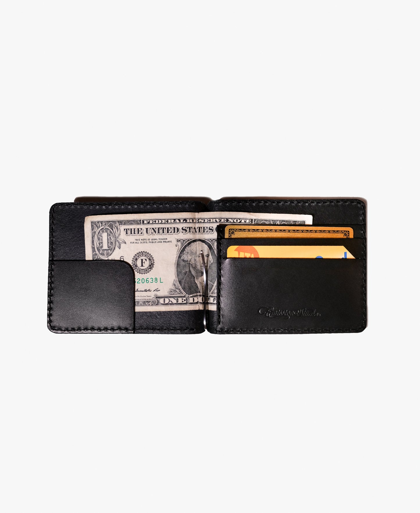 EMISSION LEATHER MONEY CLIP
