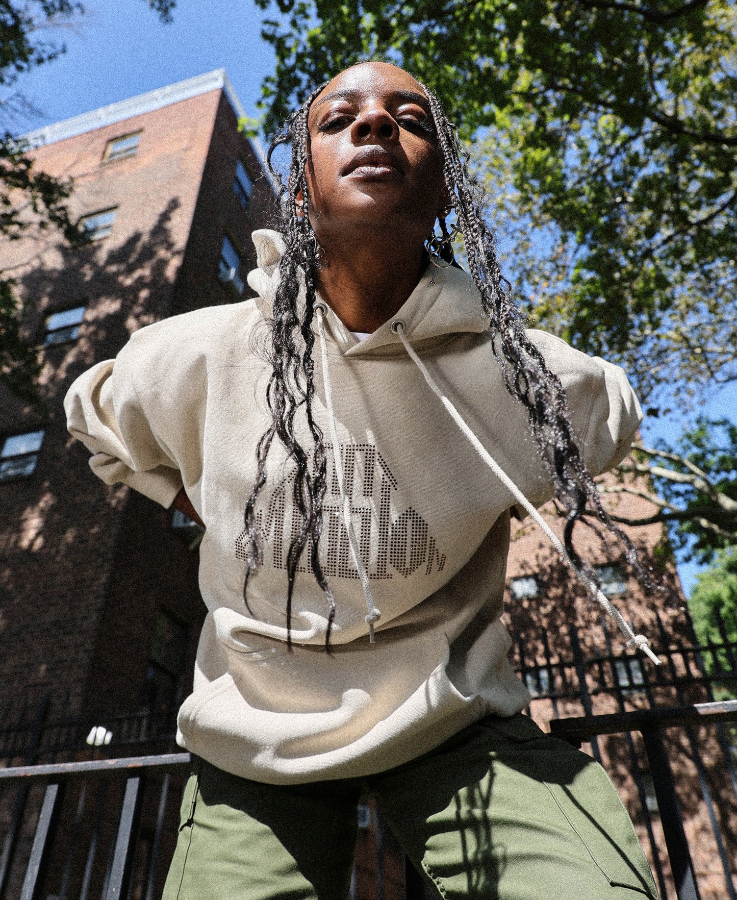 Rhinestone Mountain Logo Hoodie