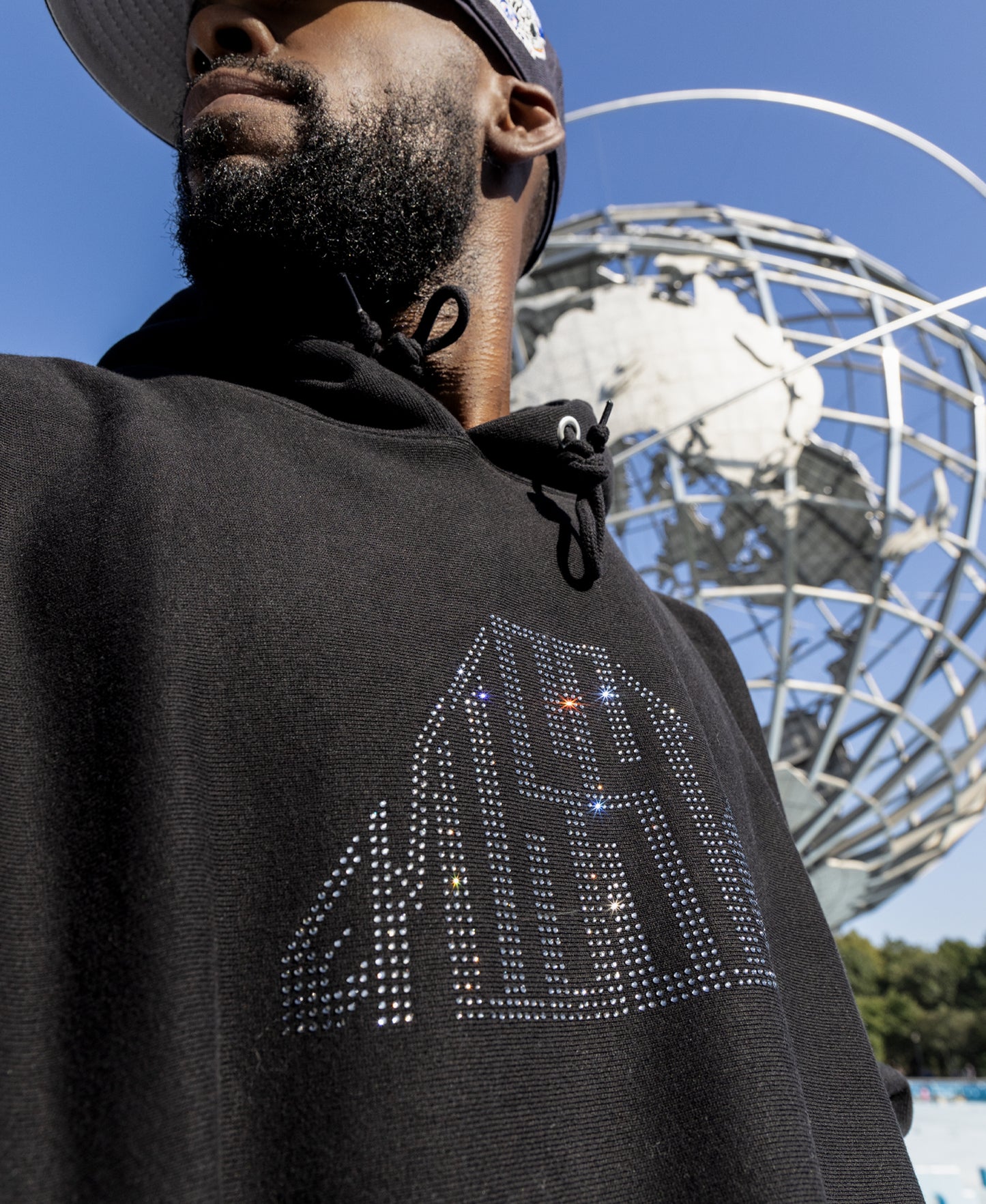 Rhinestone Mountain Logo Hoodie