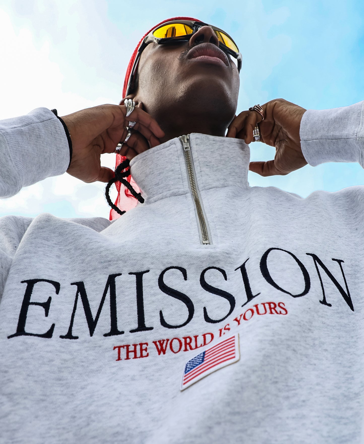 EMISSION Half zip Sweatshirt