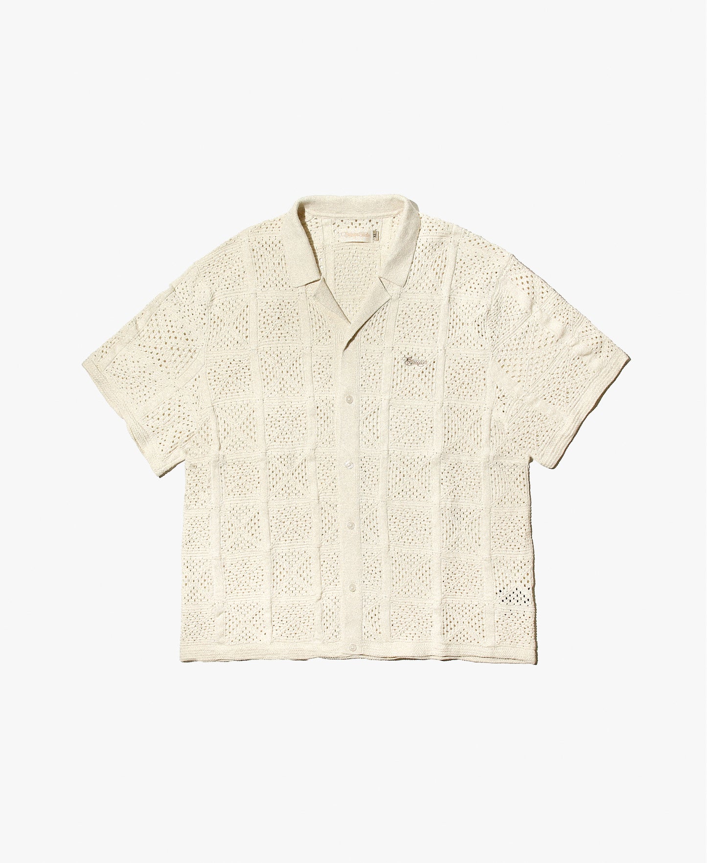 EMISSION CROCHET KNIT SHIRT