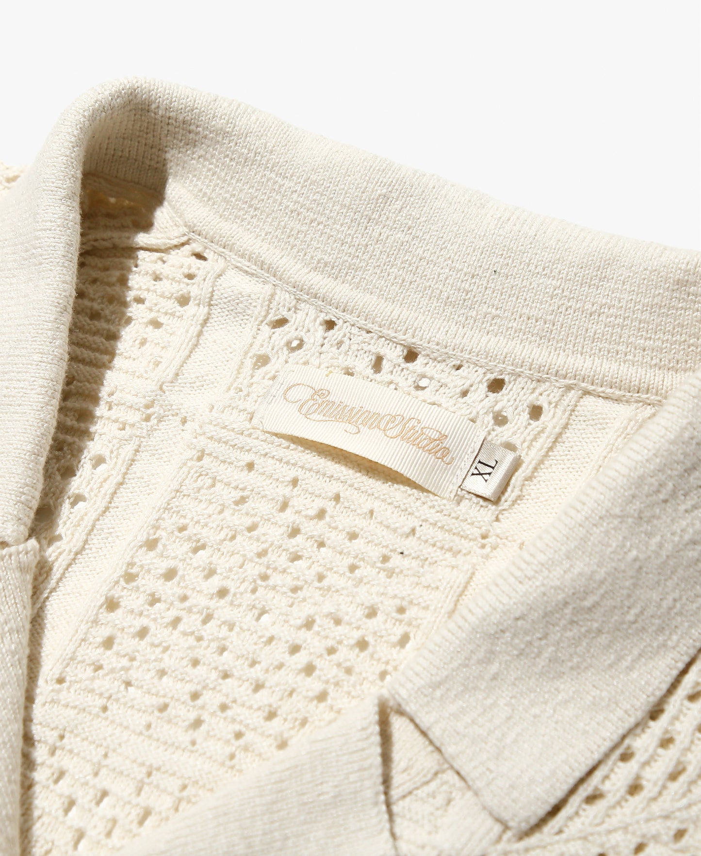 EMISSION CROCHET KNIT SHIRT