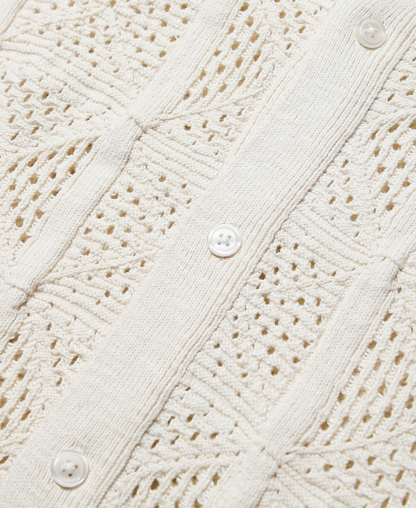 EMISSION CROCHET KNIT SHIRT
