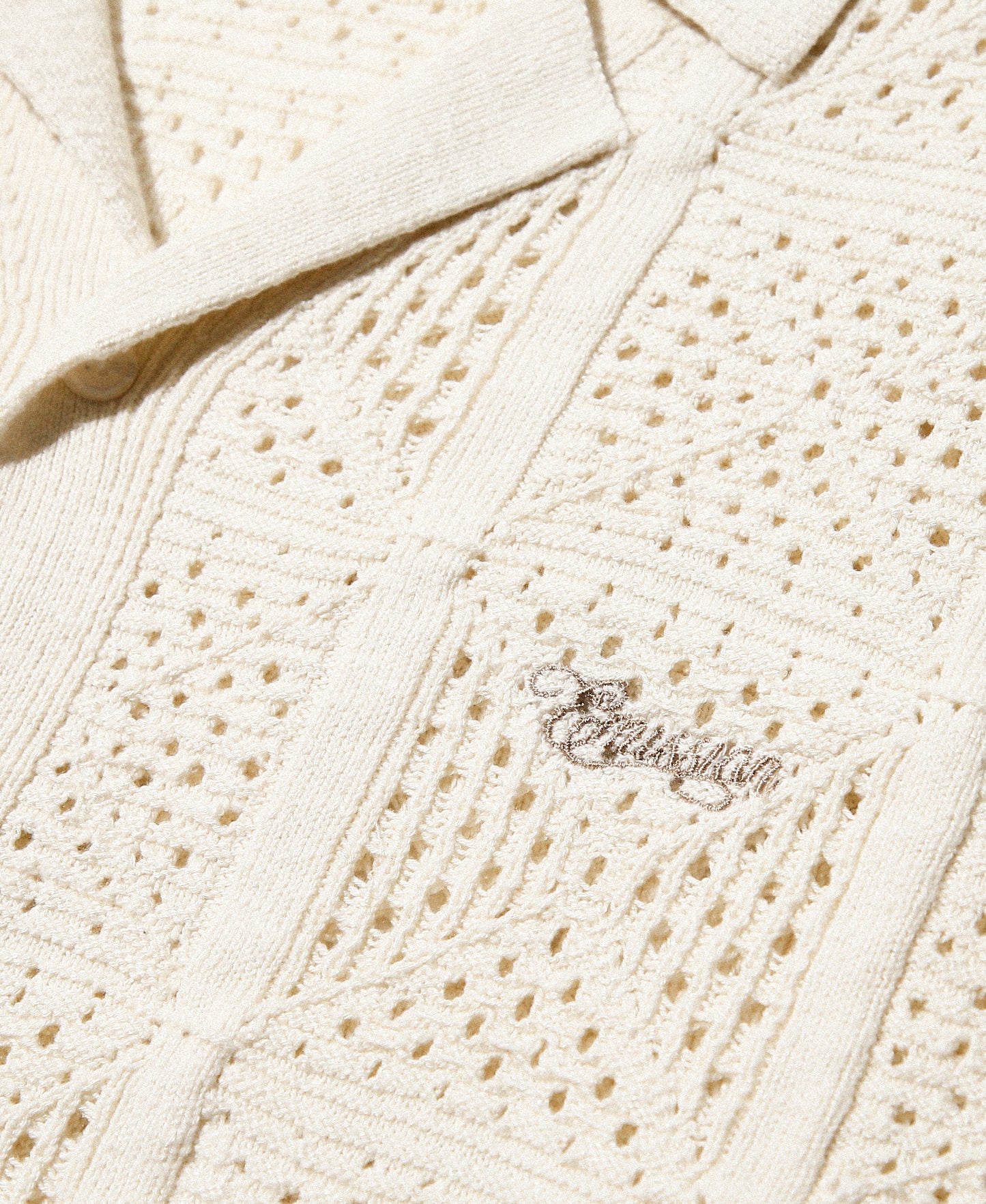 EMISSION CROCHET KNIT SHIRT