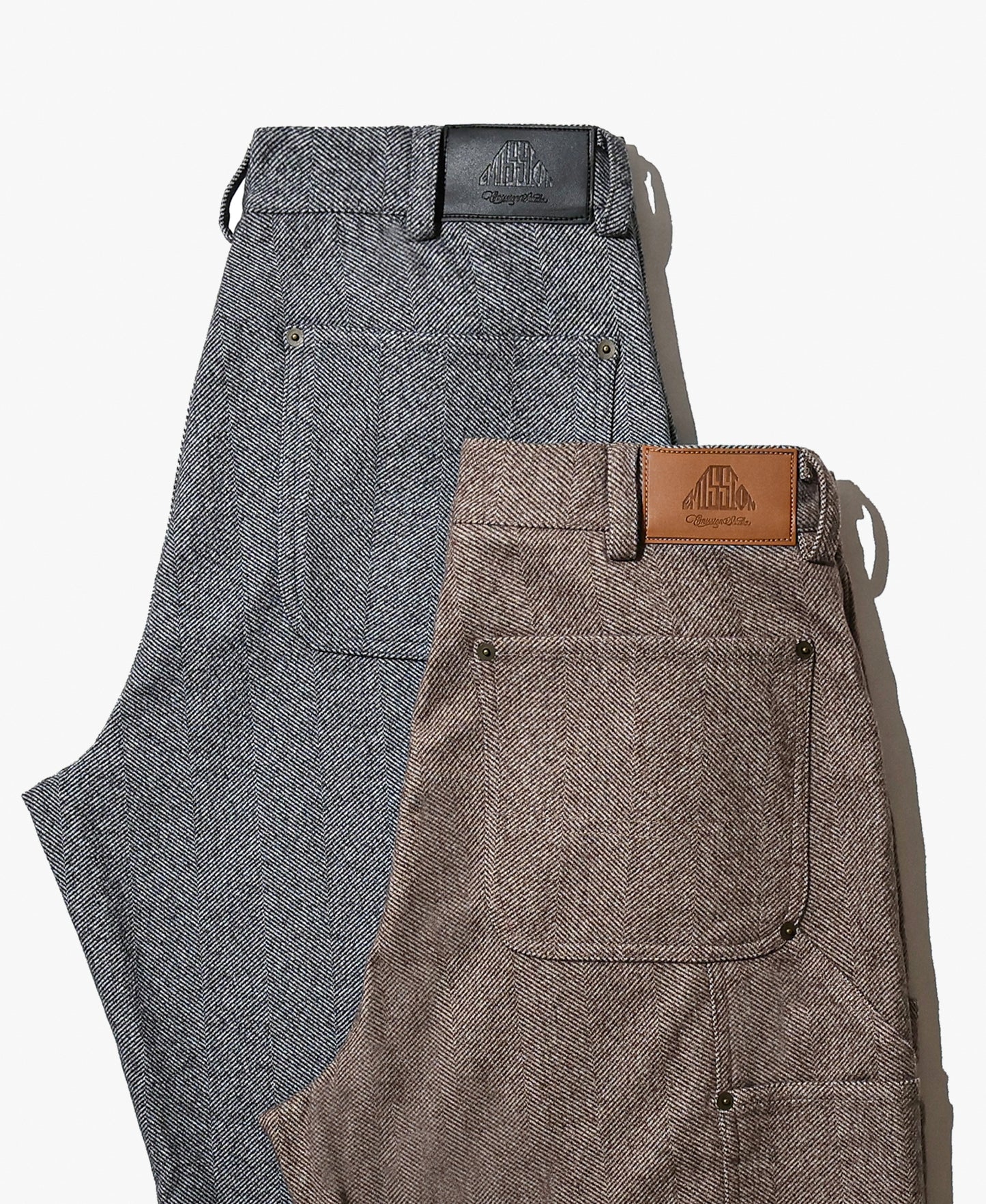 EMISSION Herringbone Doubleknee Pants
