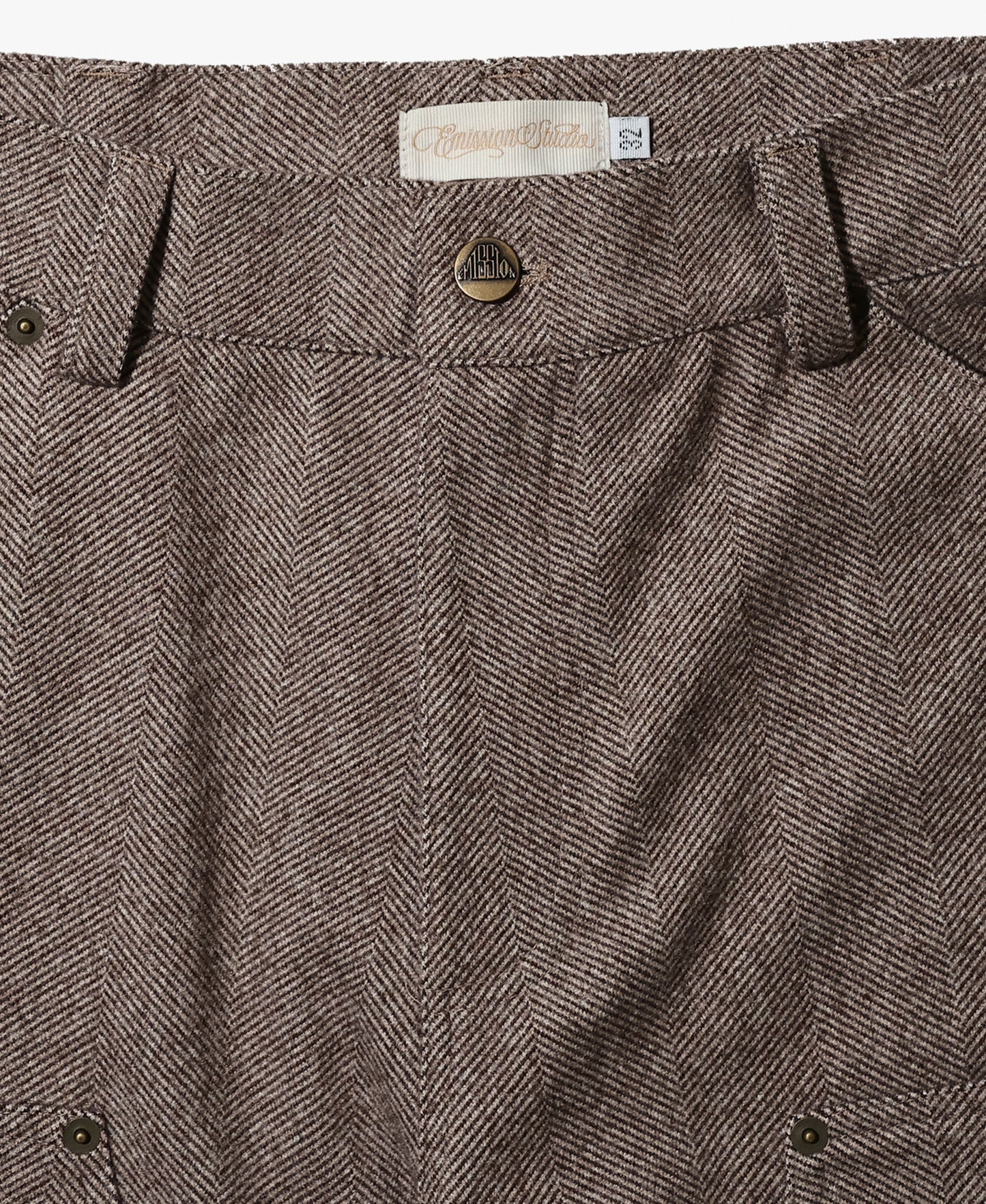 EMISSION Herringbone Doubleknee Pants