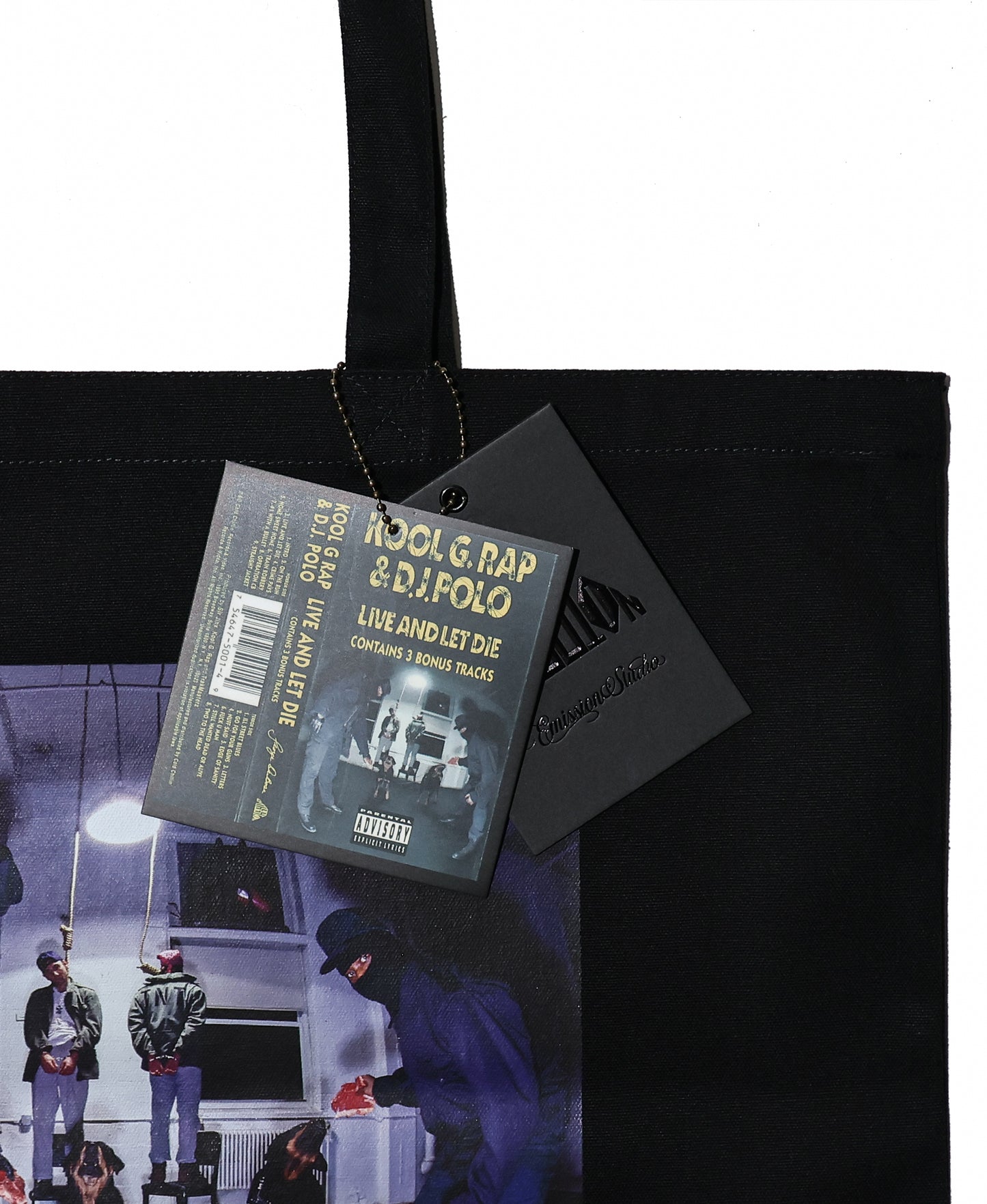 Kool G Rap & Dj Polo /Live And Let Die Canvas Totebag