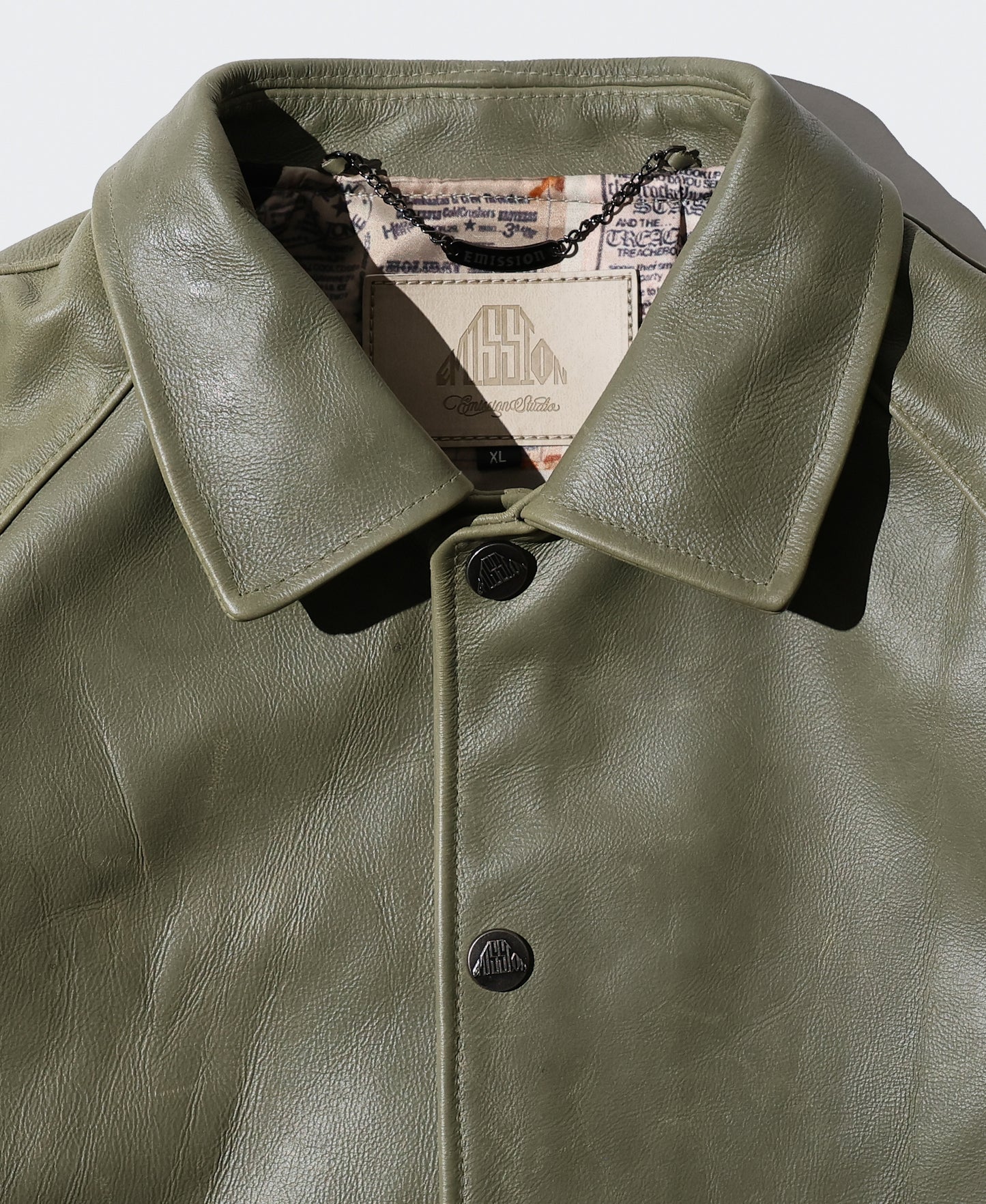 Raglan Leather Coach Jacket
