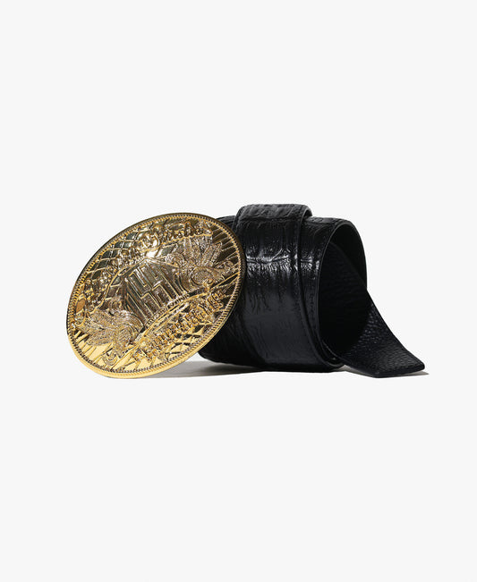 EMISSION  WESTERN  LEATHER  BELT